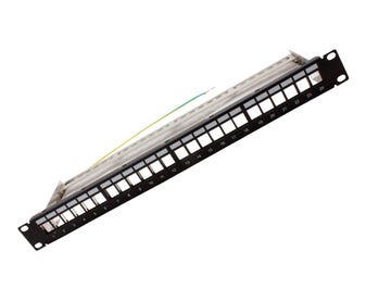 Cabac-24-Port-Unloaded-Shielded-Keystone-Patch-Panel