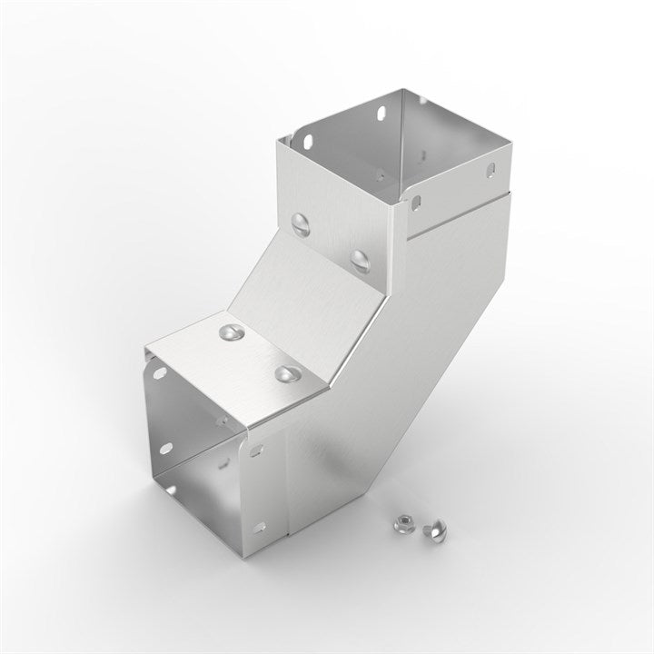 S12 150-100 | Flat Lid Trunking 90° Inside Lid Gusset Bend