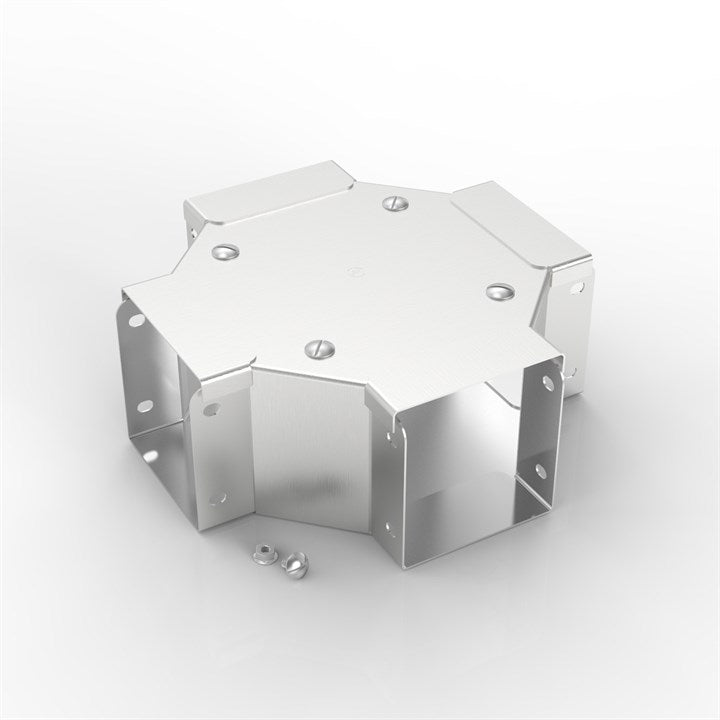 S16 150-150 | Flat Lid Trunking 90° Front Lid Gusset Intersection