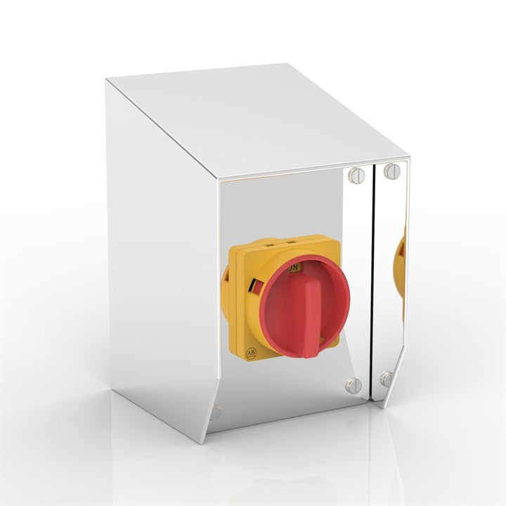 SR-AB32-6P | 15° Sloping Roof Rotary Isolator Enclosure with Allen-Bradley switch
