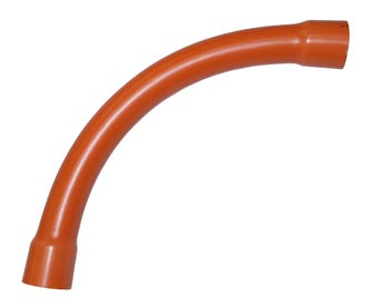 FITTING-SWEEP-BEND-90DEG-32MM-ORANGE