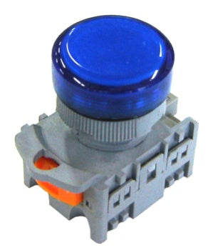 Pilot Light LED 22mm 110V AC/DC - Blue
