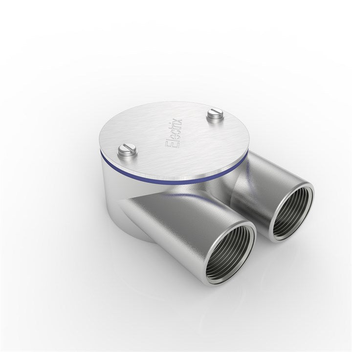UK UBOX25 | Metric Conduit Branch Two Way Box